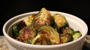 Crispy Brussel sprouts with honey