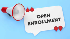 Open enrollment announcement.