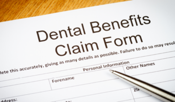 An image of a form that reads "Dental Benefits Claim Form".